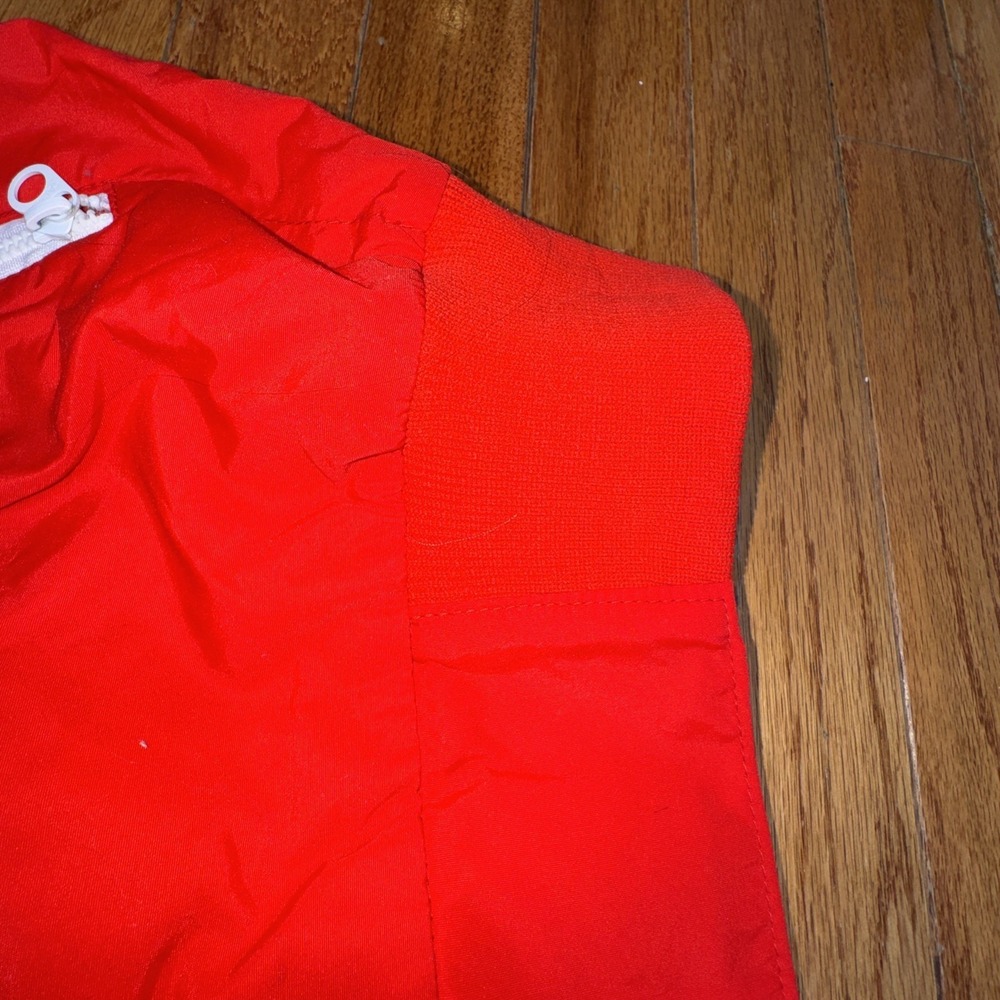 Vintage 60s Levis Hooded National Sports Festival Jacket Light Windbreaker M Red - Picture 7 of 13